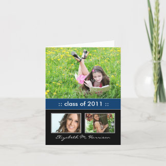 Carte de Faire-part personnalisée Trio Photo