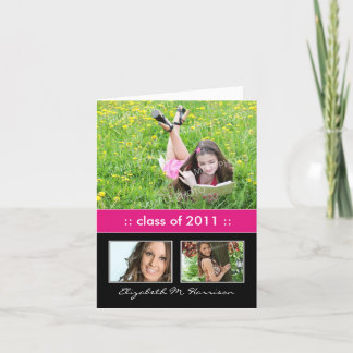 Carte de Faire-part personnalisée Trio Photo