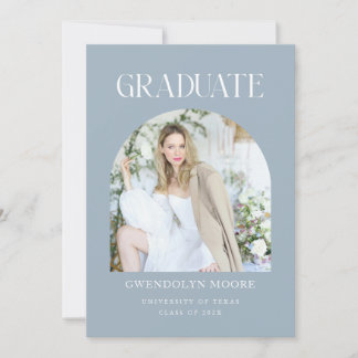 Carte de Faire-part photo Dusty Blue Arch