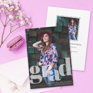 Carte de Faire-part photo moderne Grad