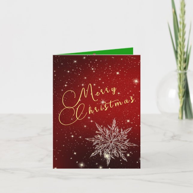 Carte de Faire-part pliée Noël (Devant)