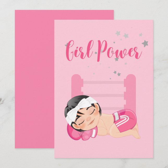 Carte de Faire-part pour bébé (Devant / Derrière)