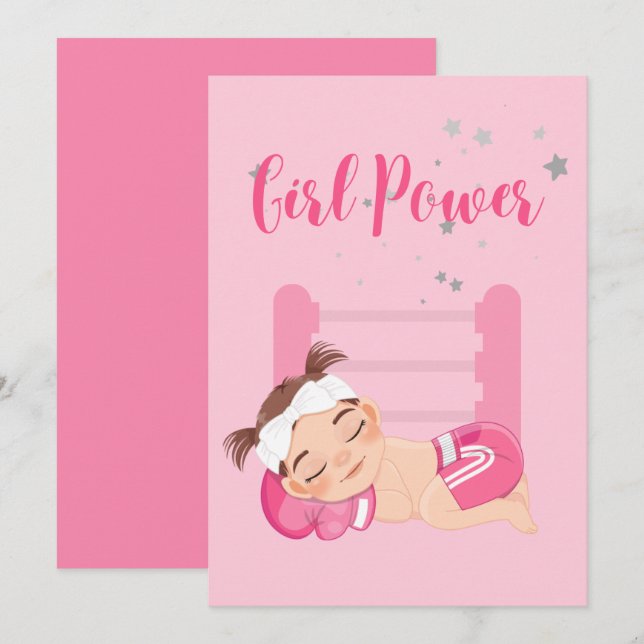 Carte de Faire-part pour bébé (Devant / Derrière)