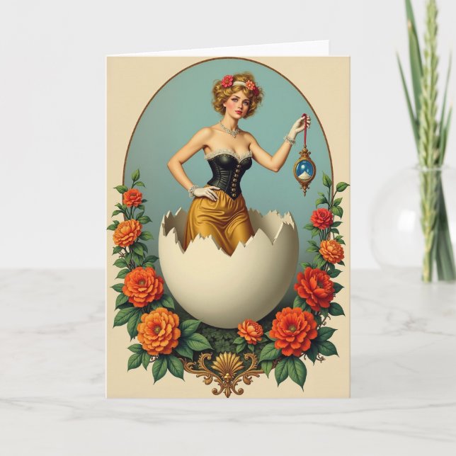 Carte de fantaisie pour la renaissance élégante (Devant)