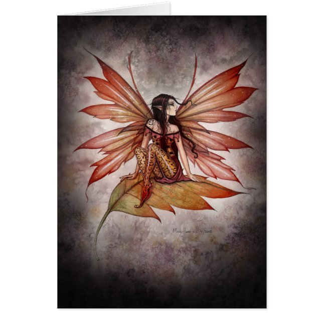 Carte de fantasy artistique gothique féerique de d (Devant)