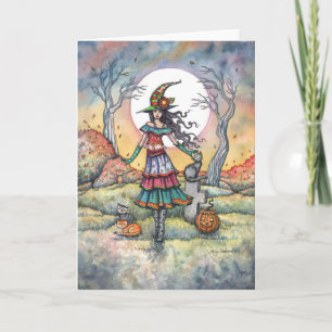 Carte de fantasy artistique pour Halloween Land of