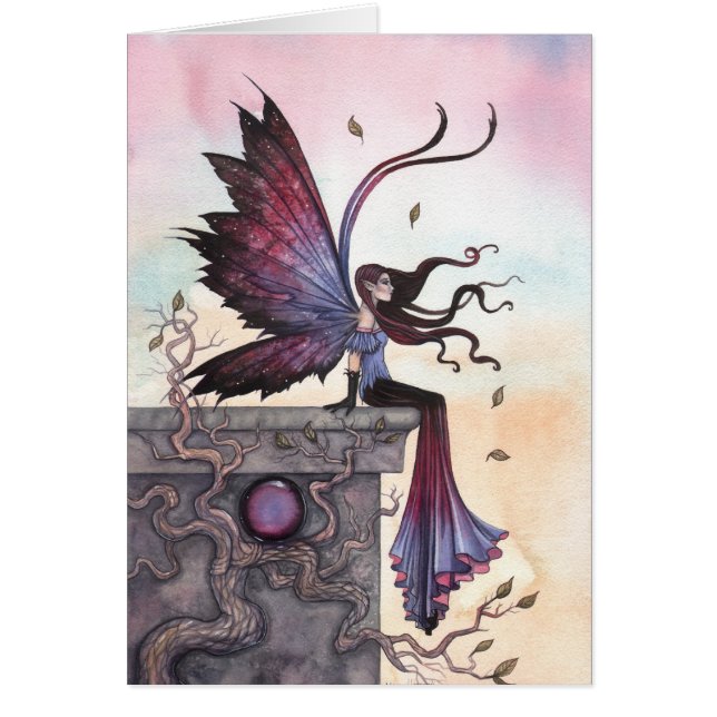 Carte de fantasy d'art de la fée du rêve d'Amythes (Devant)