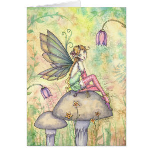 Carte de fée de fleur mignonne par Molly Harrison