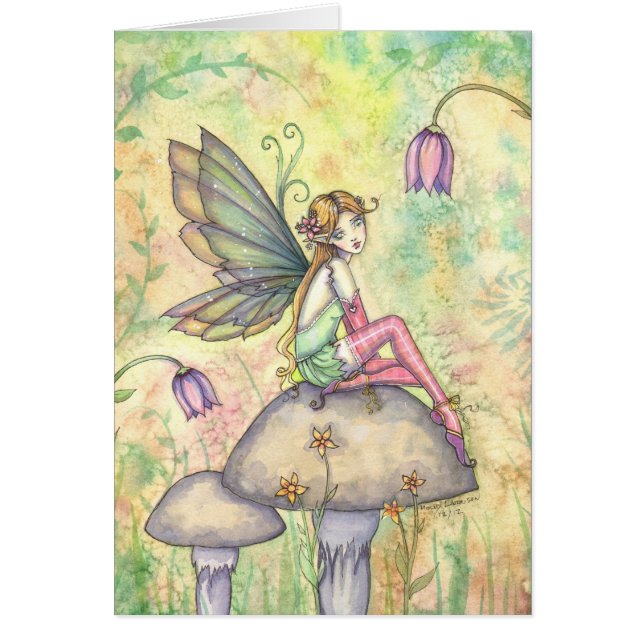 Carte de fée de fleur mignonne par Molly Harrison (Devant)