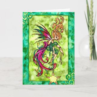 Carte de fée de Noël