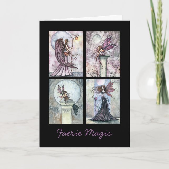 Carte de fée Magie de fée Carte de vœux (Devant)