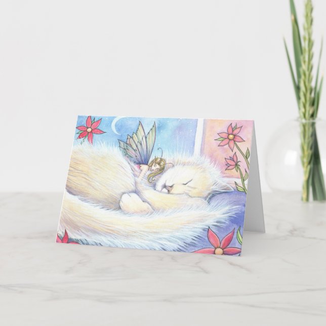 Carte de Fée Suave et Chat (Devant)