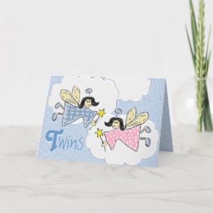 Carte de féeries de jumeaux