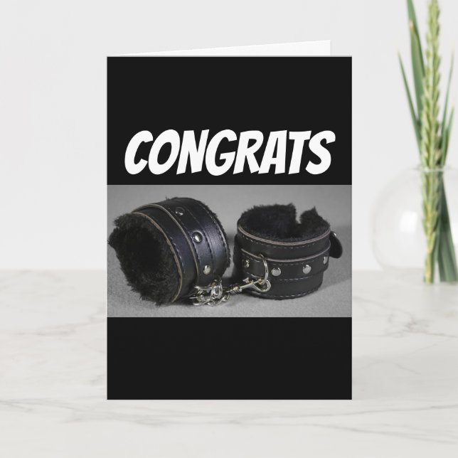 CARTE DE FÉLICITATIONS BACHELOR BACHELORETTE FUNNY (Devant)