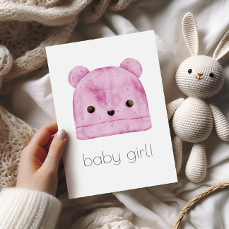 Carte de félicitations Boho Baby Girl