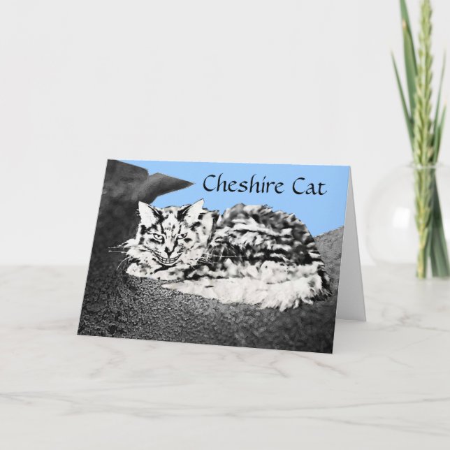 Carte de félicitations Cheshire Cat (Devant)