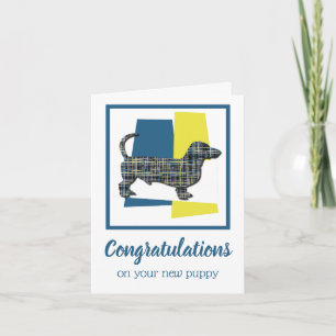 Carte de félicitations Dachshund Daxie Puppy Chien