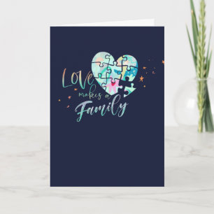 carte de félicitations d'adoption