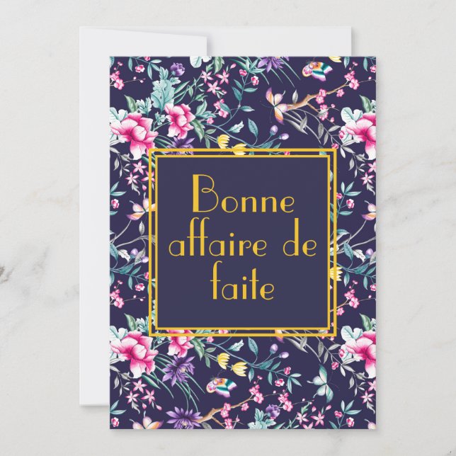 Carte de félicitations / de consolation (Devant)