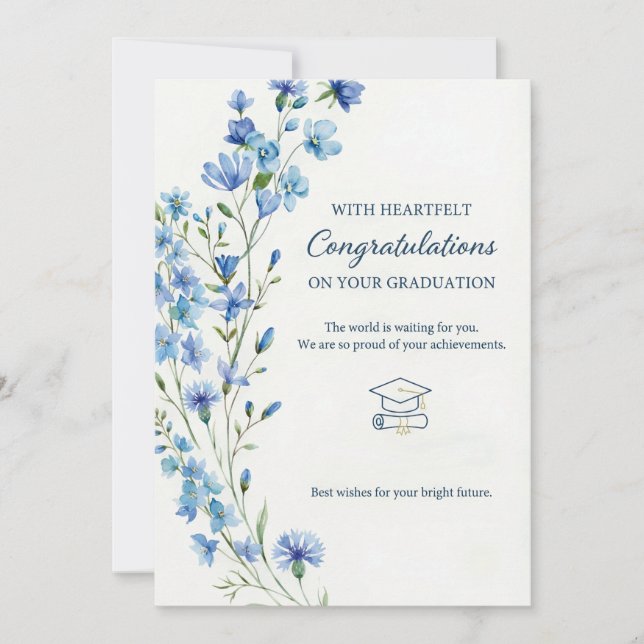 Carte de Félicitations de Diplôme | Maîtrise, Ses  (Devant)