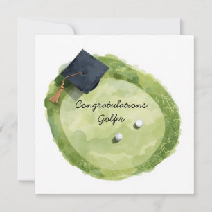 Carte de félicitations de fin d'études de golf « S