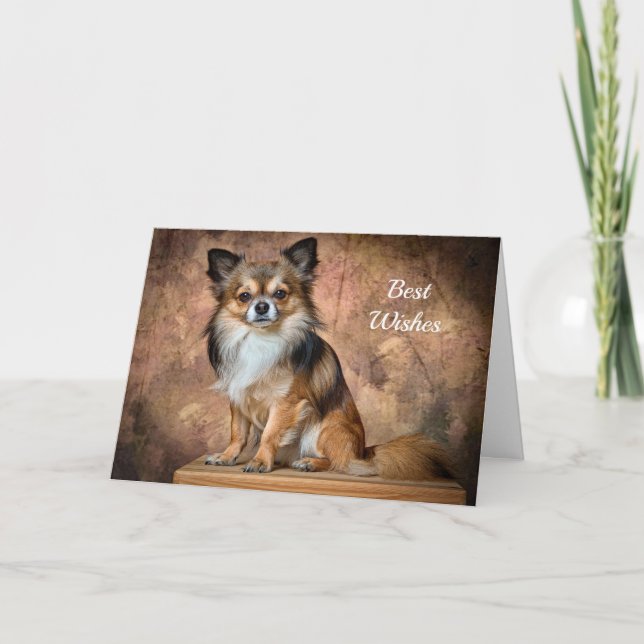 Carte de félicitations de mariage Chihuahua (Devant)