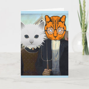 CARTE DE FÉLICITATIONS DE MARIAGE DE CHAT