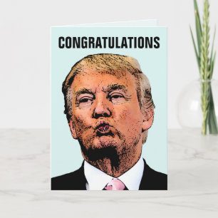 CARTE DE FÉLICITATIONS DE MARIAGE DE TRUMP