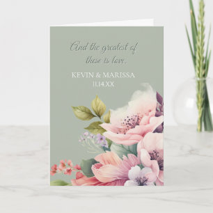 Carte de félicitations de mariage personnalisée