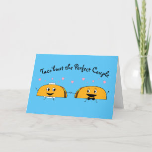 Carte de félicitations de mariage Taco