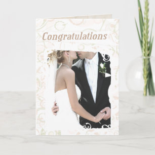 Carte de félicitations de mariage texte personnali