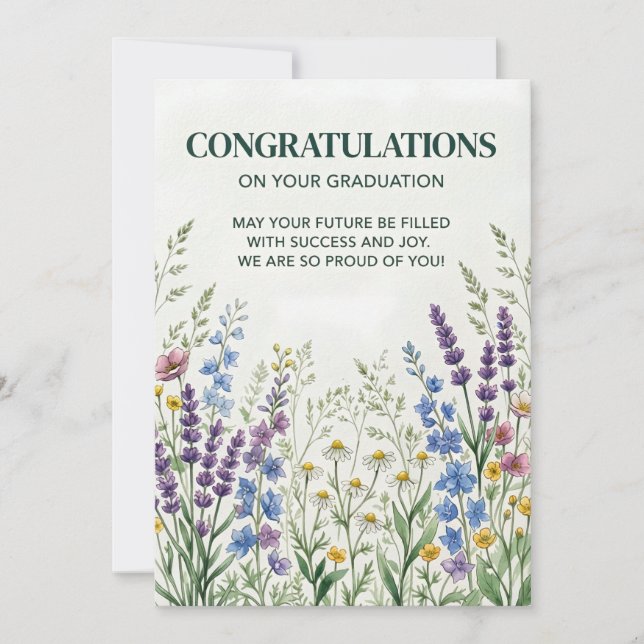 Carte de Félicitations de Remise de Diplôme | Féli (Devant)
