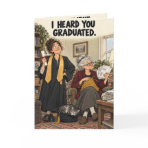 Carte de Félicitations Diplôme Drôle | Grand-mère
