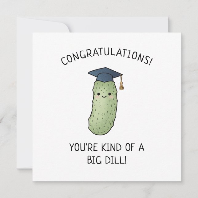 Carte de félicitations drôle de graduation avec Pi (Devant)