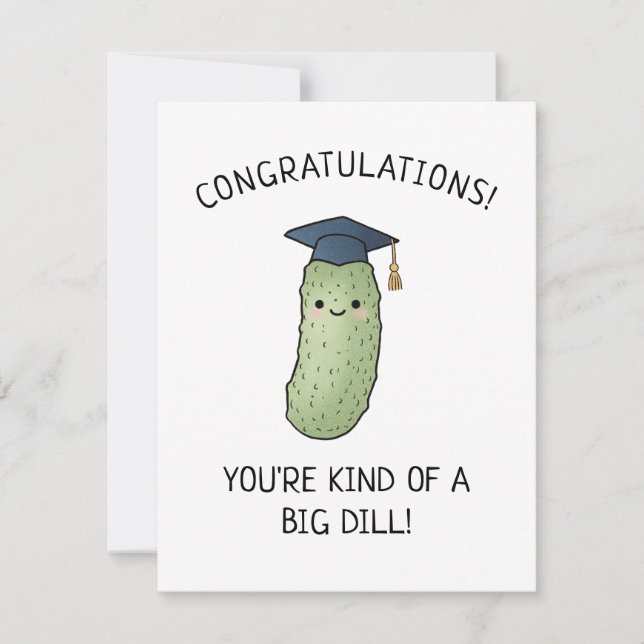 Carte de félicitations drôle de graduation avec Pi (Devant)
