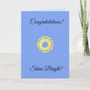 Carte de félicitations Editable Shine Bright