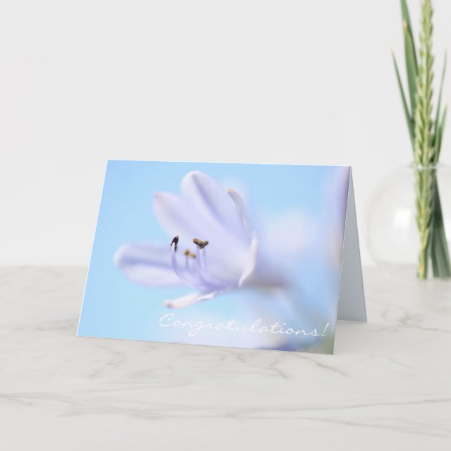 Carte de félicitations Fleur Magnifique (Devant)
