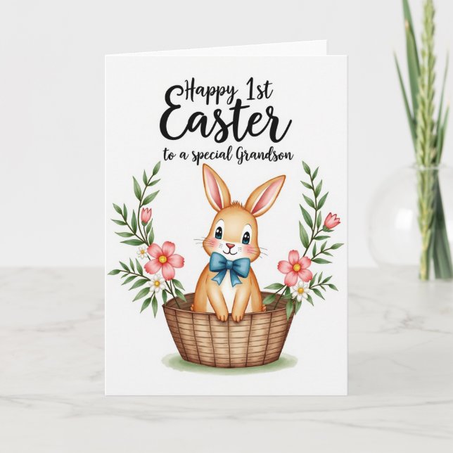 Carte de félicitations Lapin (Devant)