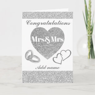 Carte de félicitations mrs&mrs personnalisée