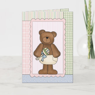 Carte de félicitations : Nounours BearWith un