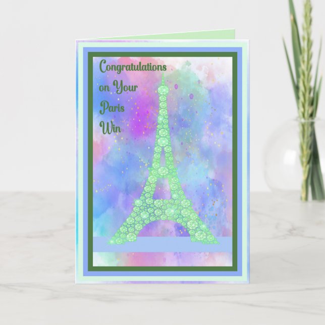 Carte de félicitations Paris Win (Devant)