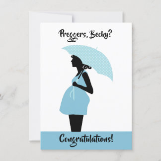 Carte de félicitations personnalisée pour grossess