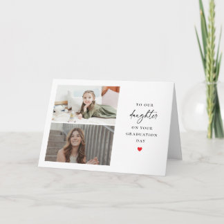 Carte de Félicitations Pliée pour Fille Diplômée