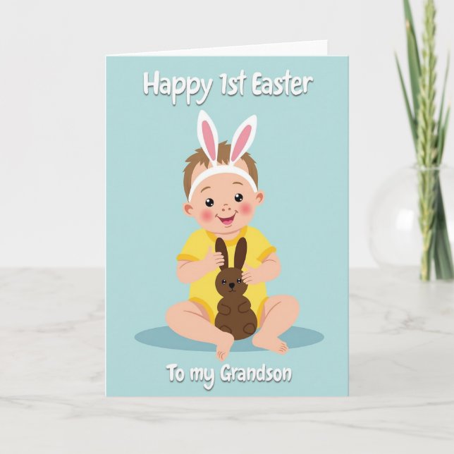 Carte de félicitations pour bébé heureux (Devant)