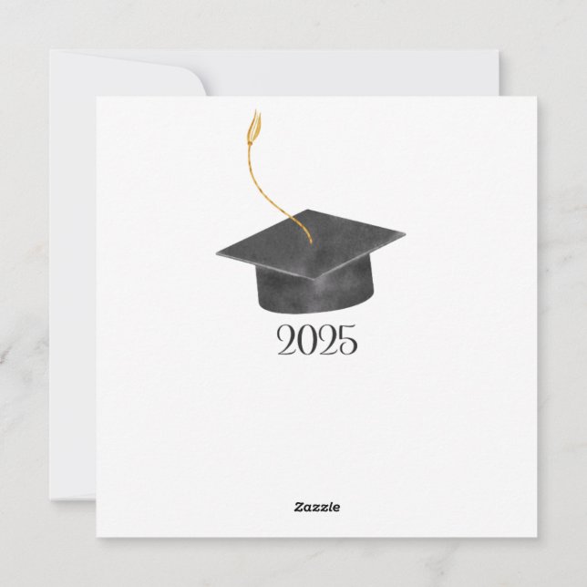 carte de félicitations pour diplômé imprimable (Dos)