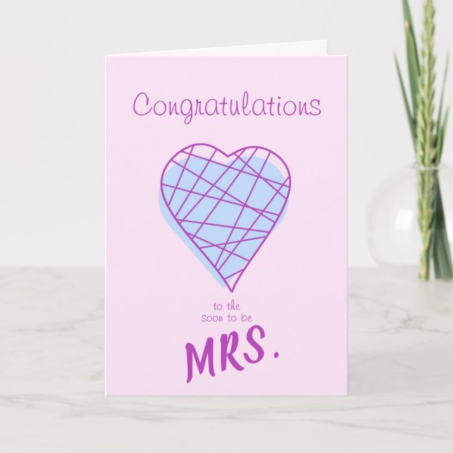 Carte de félicitations pour la fête de mariage (Devant)