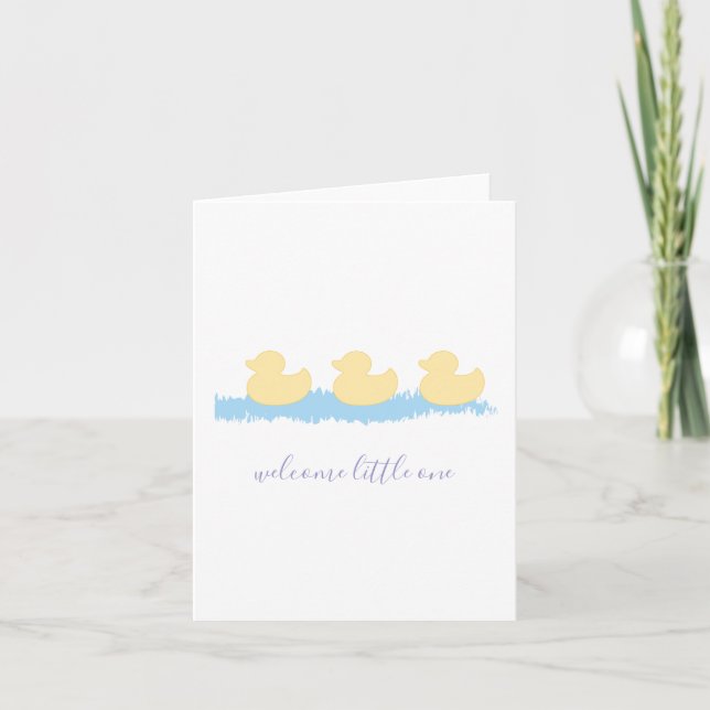 Carte de félicitations pour la naissance de bébés  (Devant)
