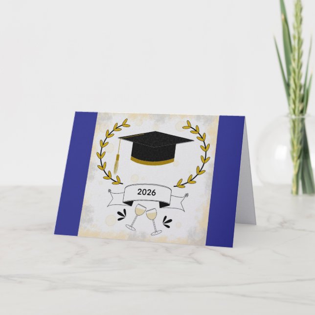 Carte de Félicitations pour la Remise de Diplôme 2 (Devant)