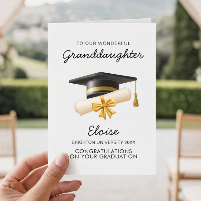 Carte de Félicitations pour la Remise de Diplôme d (Créateur téléchargé)