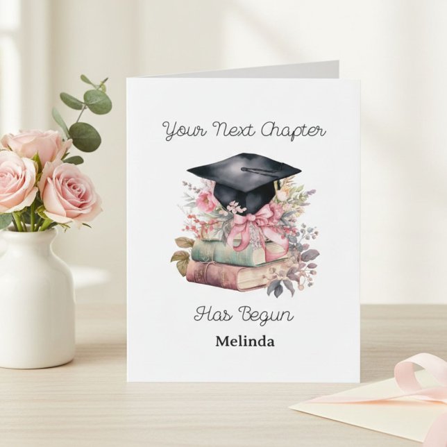 Carte de Félicitations pour la Remise de Diplômes  (Créateur téléchargé)